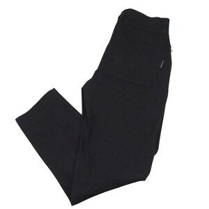 Beardedgoat Mens Outdoor Cargo Pants 33‎ X 30 Black Stretch Cotton Poly Flat